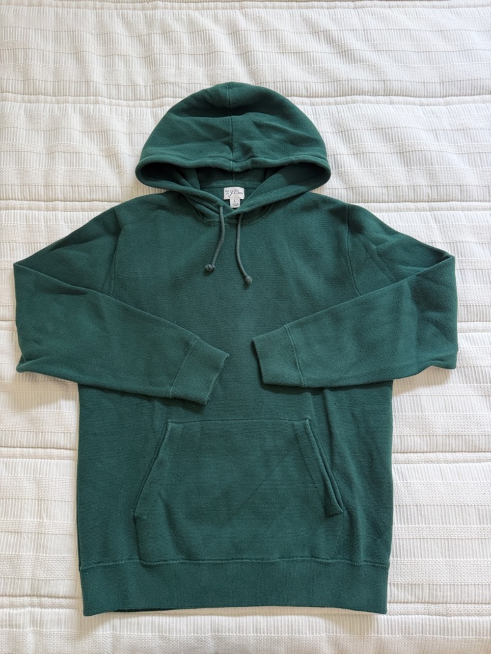 J. Crew Forest Green Hooded Pullover Sweatshirt